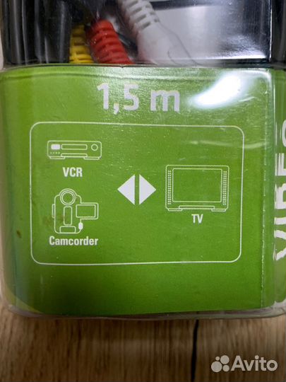 Кабель Scart/3 RCA