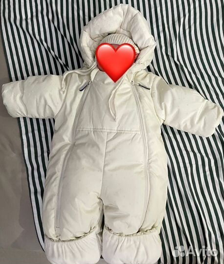 Зимний комбинезон для новорожденных 62