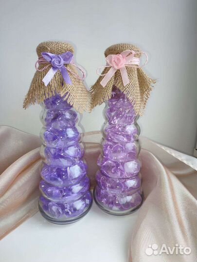 Бутылки для декора