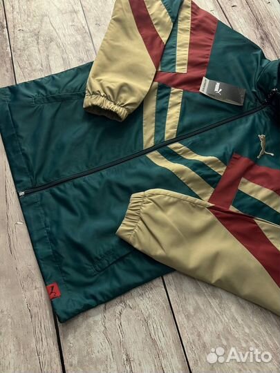 Спортивный костюм Puma винтажный в стиле ретро зеленый