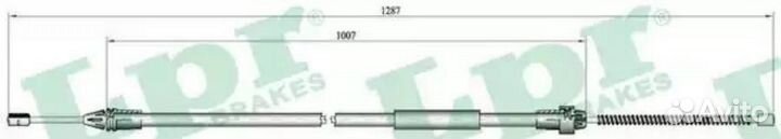LPR C0682B Трос ручного тормоза renault clio II 98