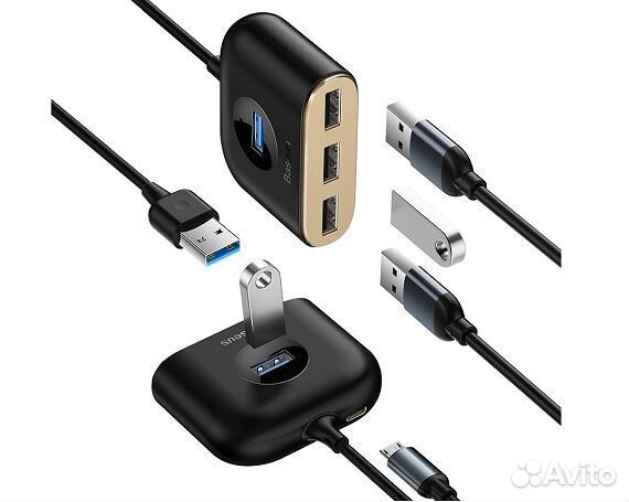 USB HUB Baseus Square round 4-in-1