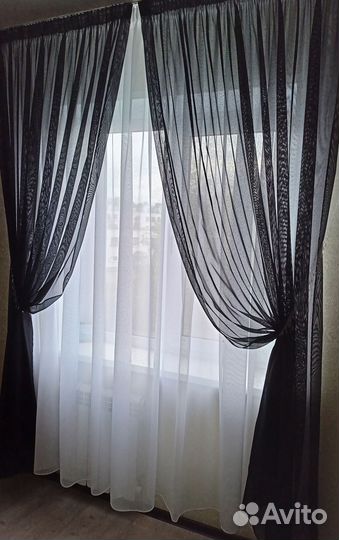 Штора тюль новая 4,0 м