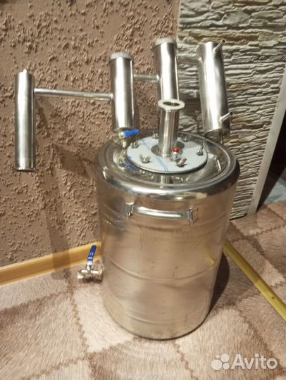 Самогонный аппарат бу 1 раз.обьем 20 лит