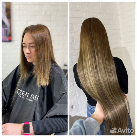 Наращивание волос в салоне красоты