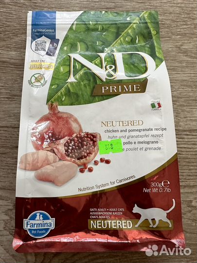 Корм для кошек farmina n&d беззерновой 300 г