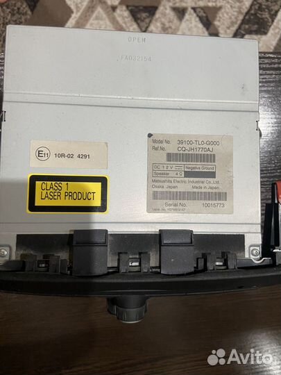 Магнитола Honda Accord 8 штатная