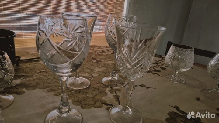 Винные бокалы, хрусталь