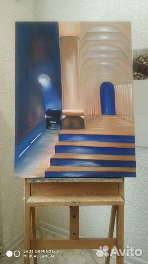 Картина маслом на холсте большая интерьерная