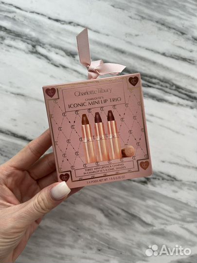 Charlotte tilbury помада набор мини 3шт