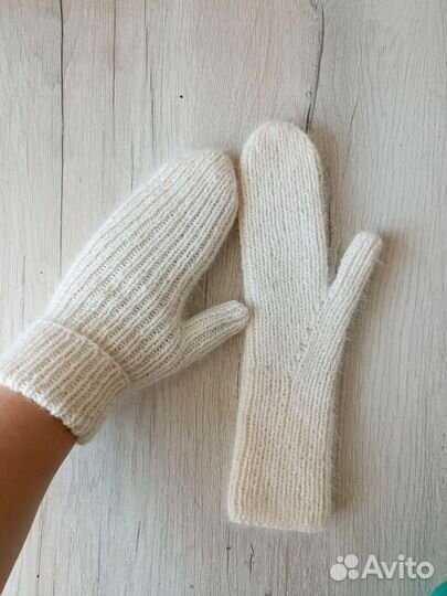 Варежки вязаные р-р 6.5-7.5