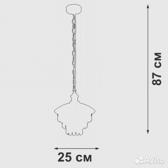 Люстра подвесная Vitaluce V5826-1/1