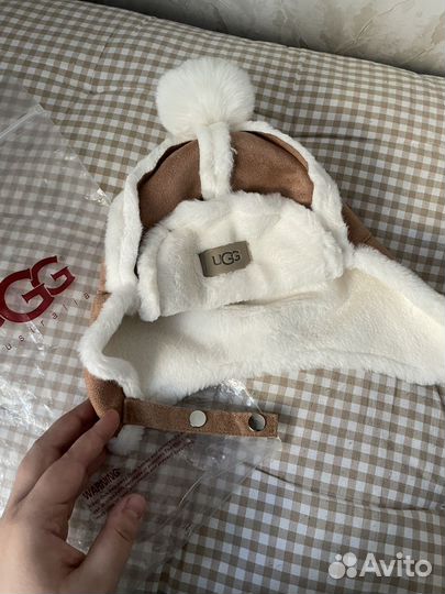 Шапка ушанка детская UGG