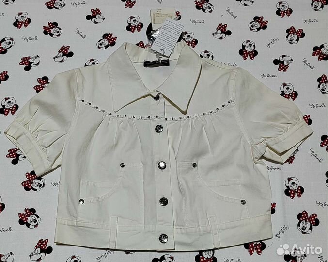 Джинсовое болеро для девочки размер 134