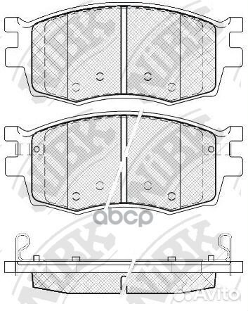 Колодки тормозные дисковые hyundai accent 1.5 2