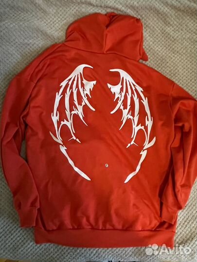Толстовка женская красная L на молнии