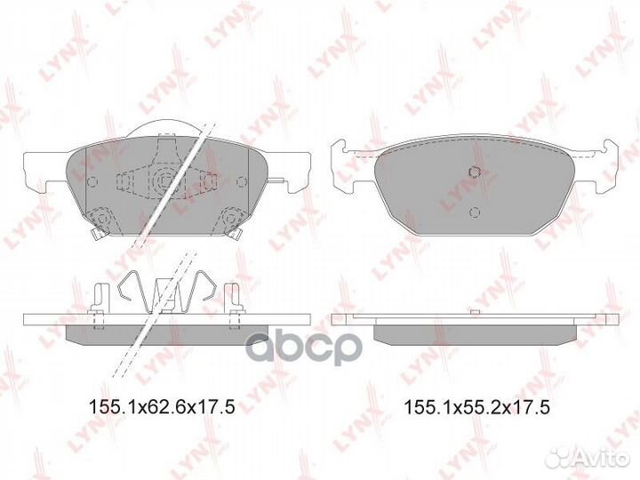 Колодки тормозные дисковые перед BD3423 LYN