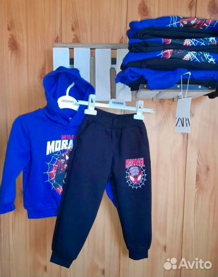 Костюм с начёсом для мальчика Человек паук