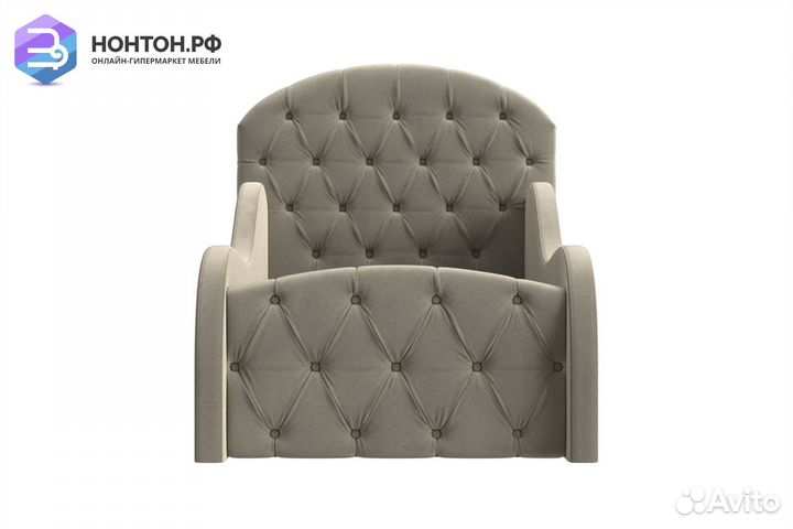 Детская кровать Майя Люкс микровельвет бежевый