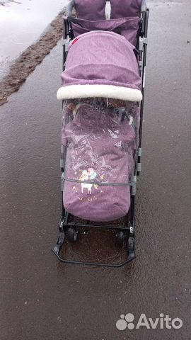 Детские санки коляска с колесами
