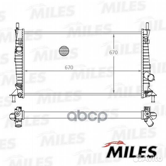 Радиатор ford focus 1.4-2.0/2.0TD 04- acrm014 M