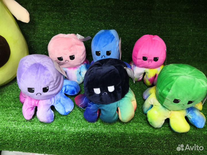 Осьминог перевертыш мягкая игрушка