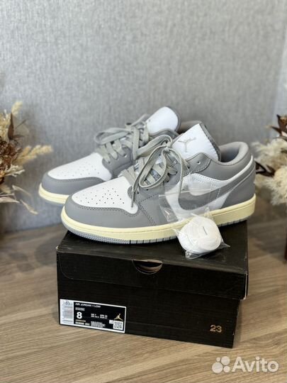 Nike air jordan 1 low white/grey