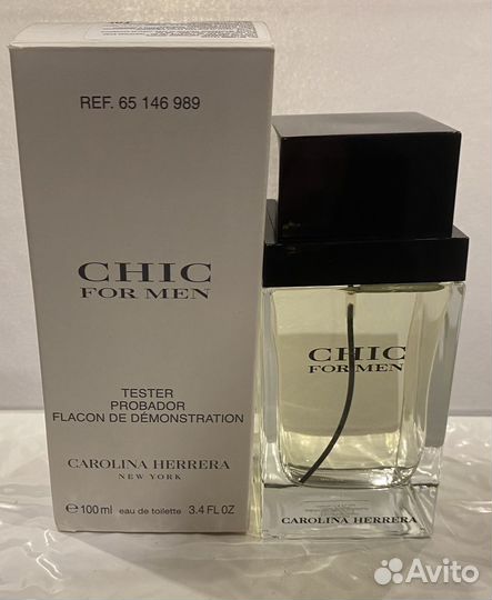 Carolina herrera chic for men, edt 100ml