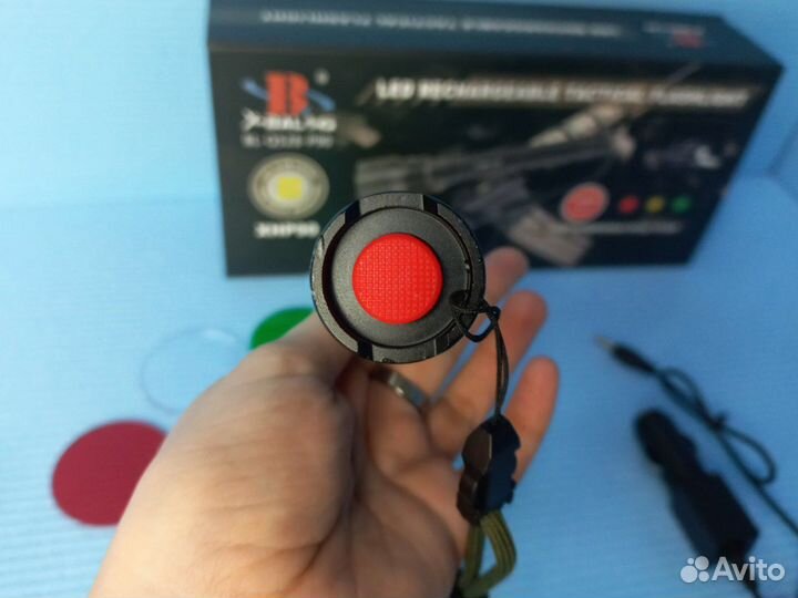 Фонарь подствольный с креплением + 4 цветных линз