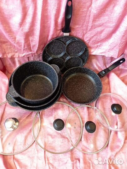 Сковорода, ковш, кастрюли, оладница Ярославский