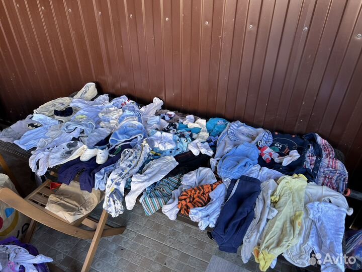 Пакет вещей на мальчика на 0-6 мес и на 1-2 годика