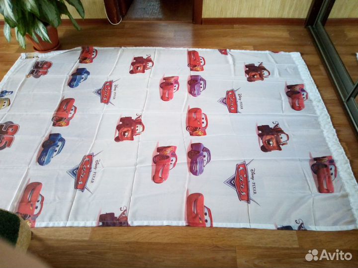 Тюль в детскую Тачки