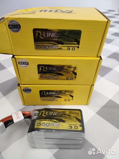 Акб R-line 3.0 v3 1550mah 120c 6s