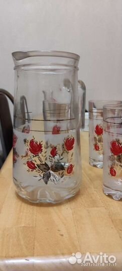 Набор кувшин и 6 стаканов
