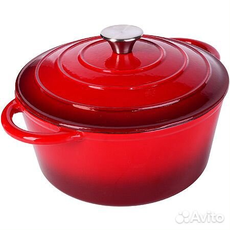 Казан-Кастрюля 3,8 л чугун 24х17,5 см