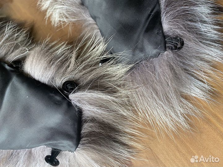 Мех для капюшона из чернобурки