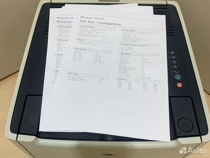 Принтер лазерный HP LaserJet P2015n, пробег 117854