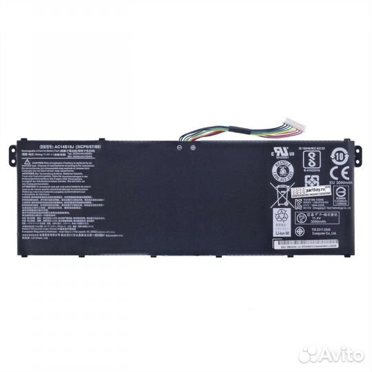 Аккумулятор для Acer AC14B18J 11.4V 3090mAh 35Wh