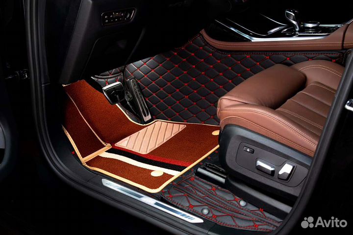 3D Коврики Range Rover Салон Багажник из Экокожи