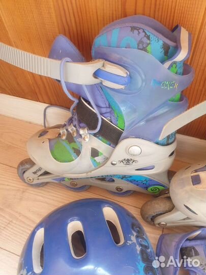 Роликовые коньки детские раздвижные 34-37