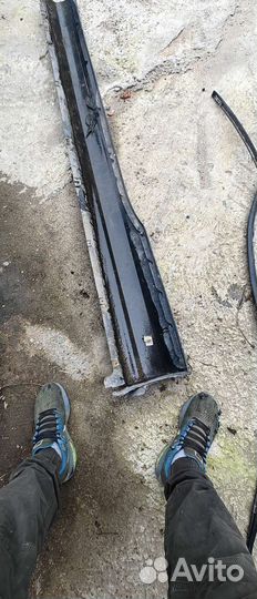 Накладка наружняя порога на Митсубиси эклипс 3