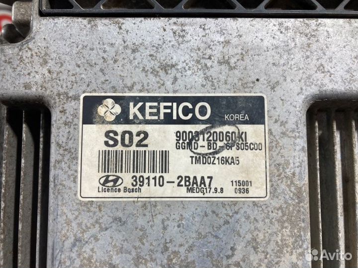 Блок управления двигателем Hyundai Avante 2012