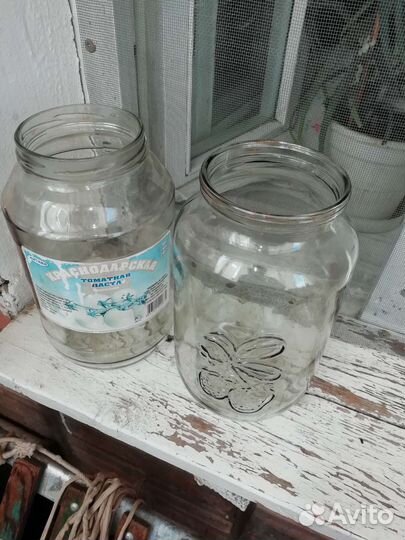 Стекло банки разные по объёму
