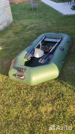 Надувная лодка пвх б/у двухместная