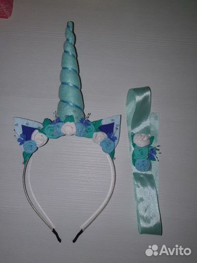 Ободок и повязка на руку 