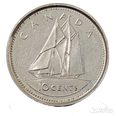 Канада. 10 центов. 2002. Юбилей. 50 лет правления