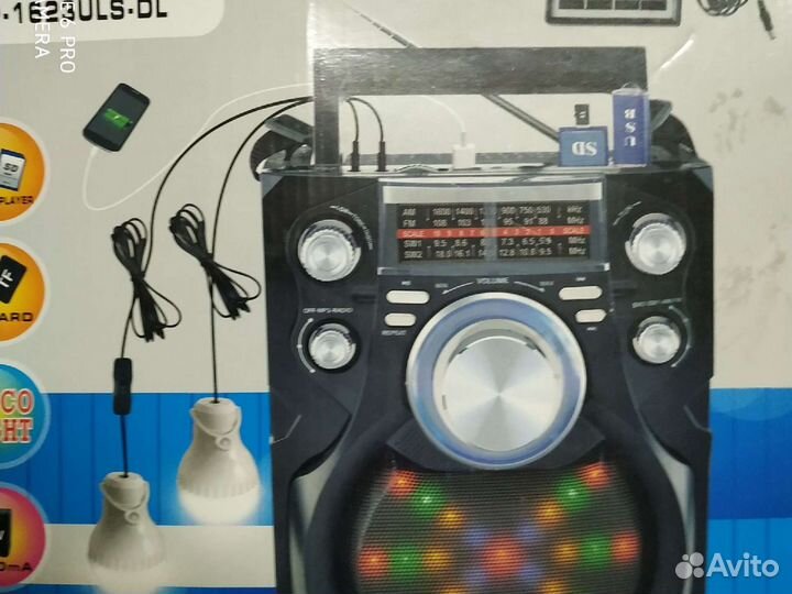 Звуковая колонка с радио караоке usb
