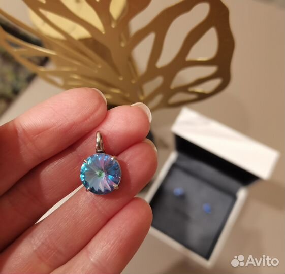 Swarovski комплект Хамелеон мистик