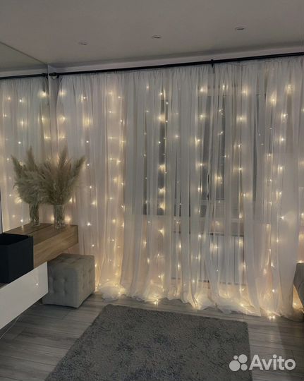 Тюль ширина 5 метров, высота 2,5 и 2,7