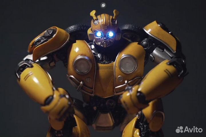 Трансформер бамблби игрушка 20см металл